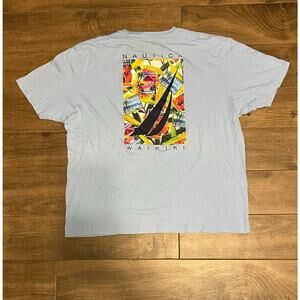 Nautica Sail Boat T Shirt Size XXL